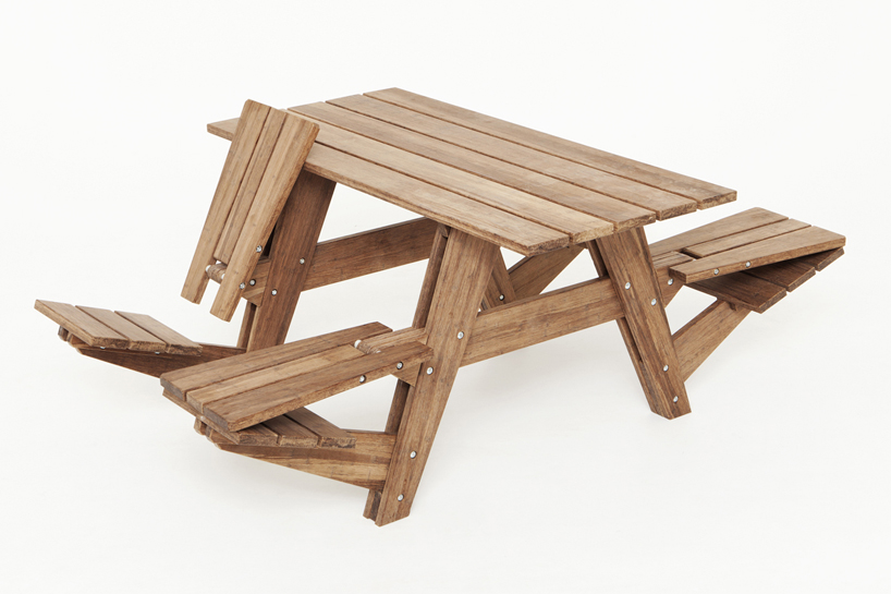 Another Picnic Table’s Seats Can Convert Into Recliners