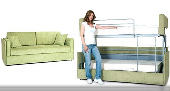 coupe sofa sleeper bunk bed