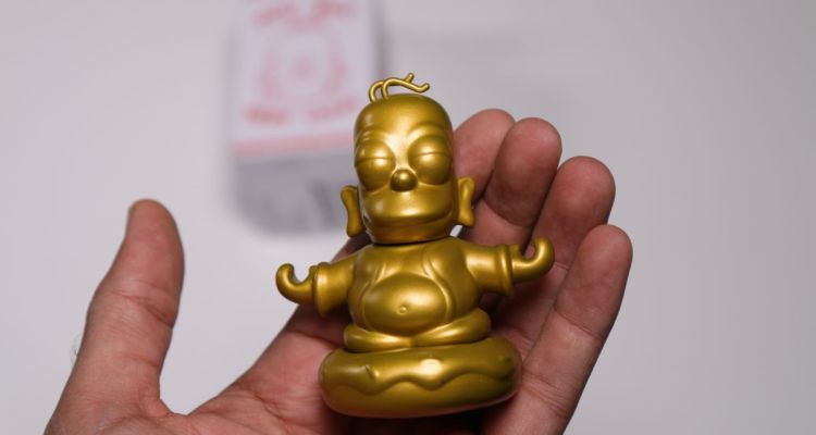 golden homer simpson buddha