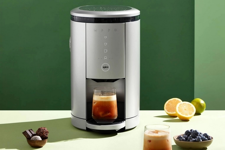 Spinn Smart Coffee Maker Grinds And Brews Espressos Americanos And