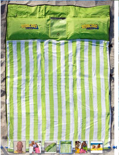 beach blanket with pillow