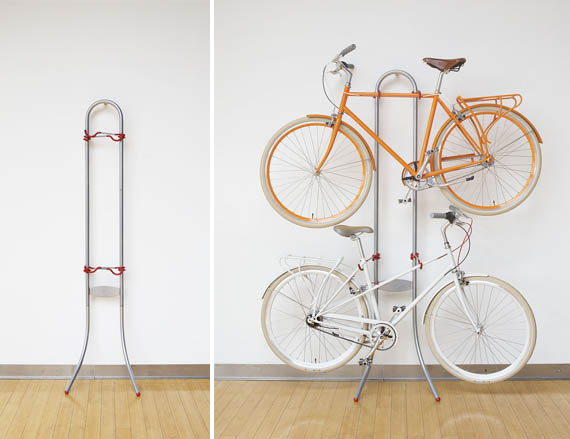 michelangelo two bike gravity storage rack