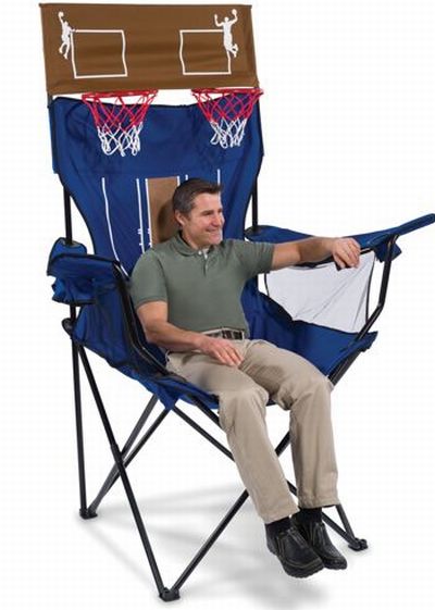 Brobdingnagian Giant Chair Has A Built In Basketball Shootout Game