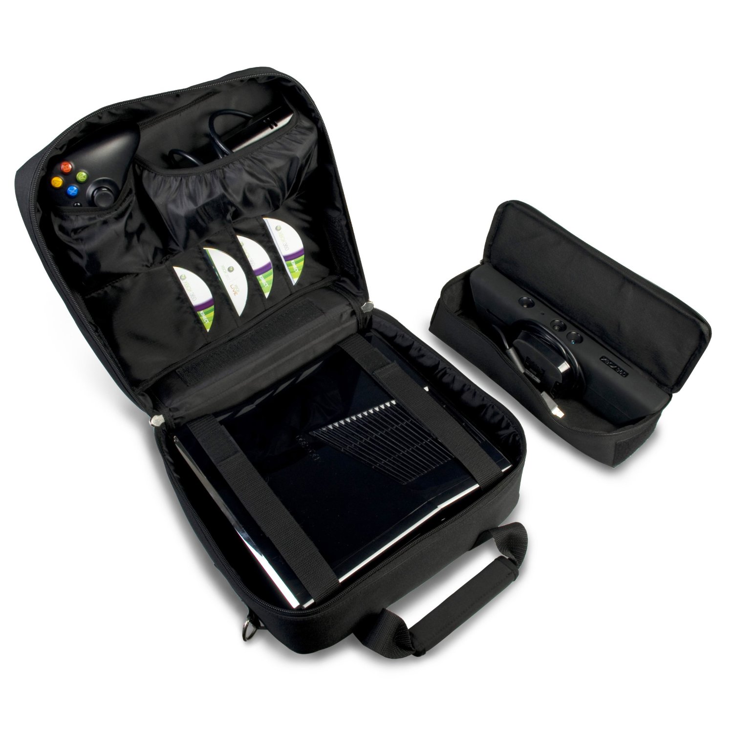 Xbox 360 Travel Case With Space For Kinect, Controllers