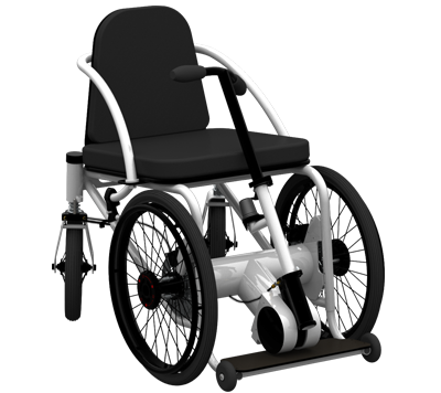 Rochair Is A Paddle Driven Compact Wheelchair