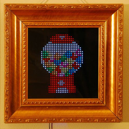 PIXEL Interactive LED Art Mirror Decorates Your Wall With Pixel Art