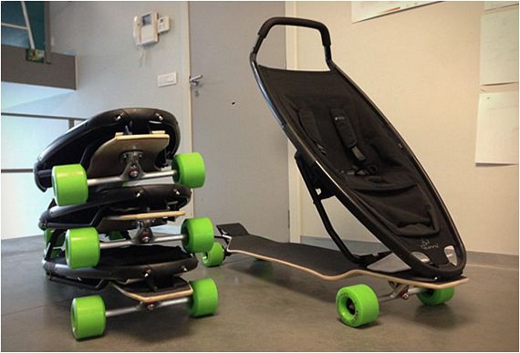 longboard baby stroller