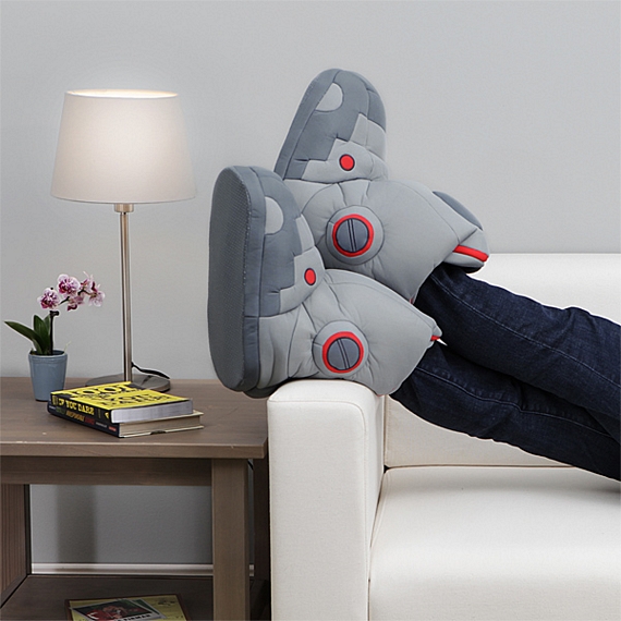 Giant Robot SOund Making Slippers