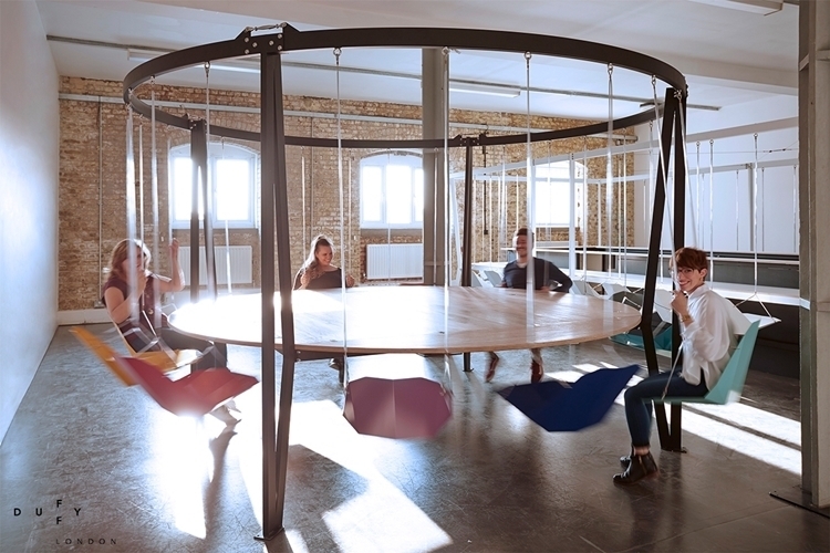 King Arthur Round Swing Table, 12 Person Round Table
