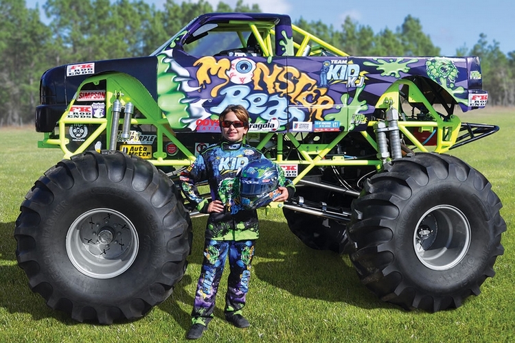 monster trucks ride on toy