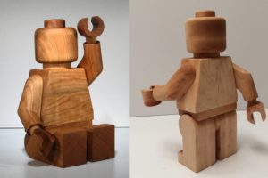 Large Wooden LEGO Minifig