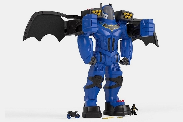 Imaginext Super Friends Batcave Batman Remote Control blue Batbot robot part