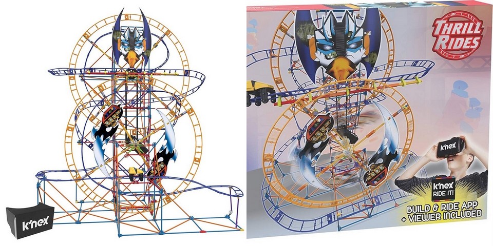 K’NEX Thrill Rides Bionic Blast Roller Coaster Building Set