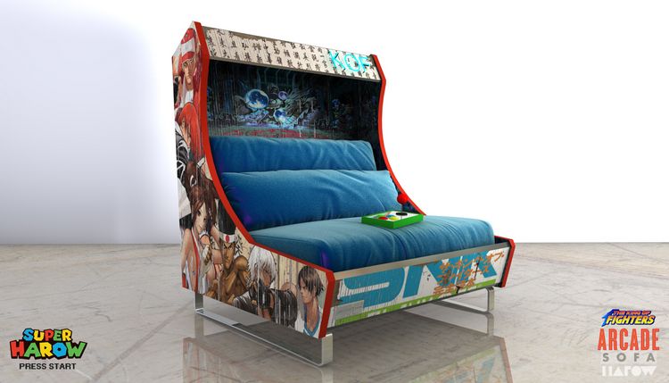 Harow Arcade Sofa Blue