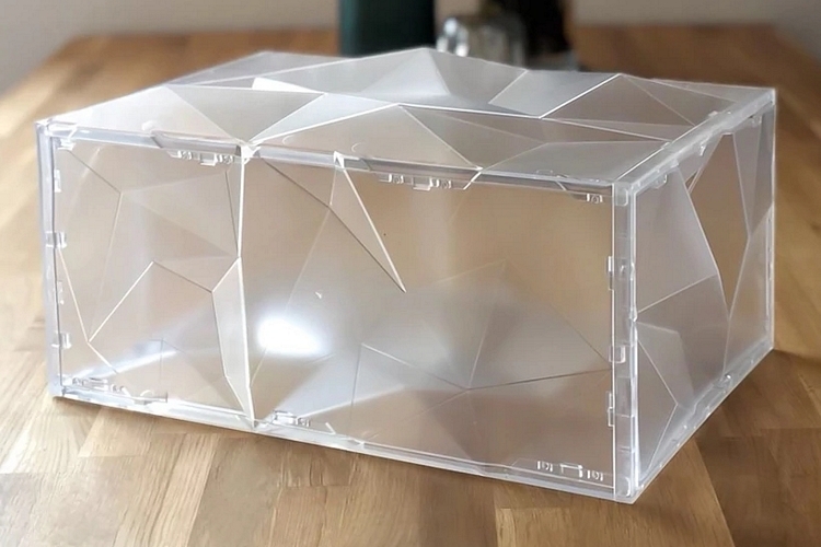 transparent sneaker box