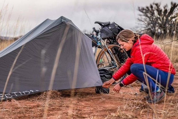 tarp bike shelter