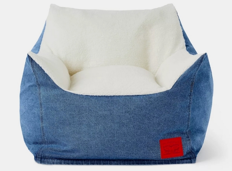 Levi's x Target Denim & Sherpa Bean Bag Chair