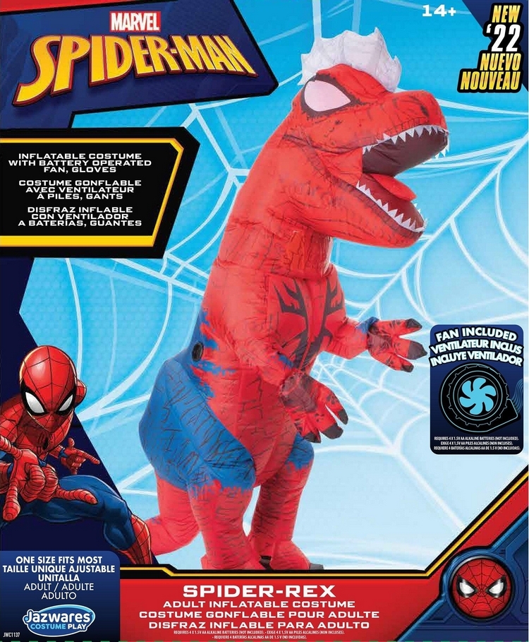 Jazwares Marvel Spider-Rex Inflatable Adult Costume