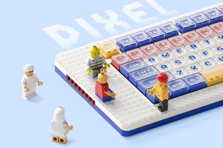 MelGeek Pixel Keyboard Puts LEGO-Compatible Studs All Over Its Housing ...