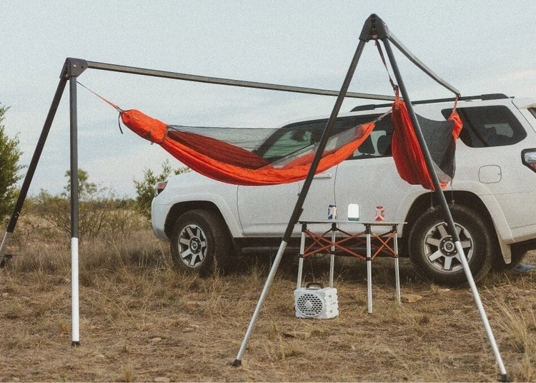 Car hammock outlet stand