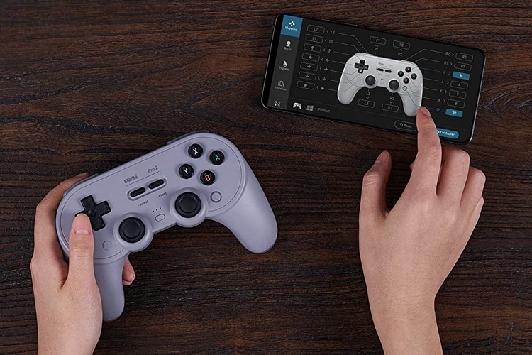 Gamepad Bluetooth extensible, con stand central, para Smartphones, Tablets  y PC