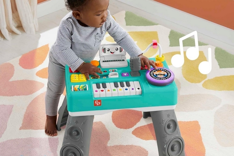 Fisher-Price Laugh & Learn Toddler Playset, Learning Kitchen with Music  Lights & Bilingual Content for Baby to Toddler Pretend Play