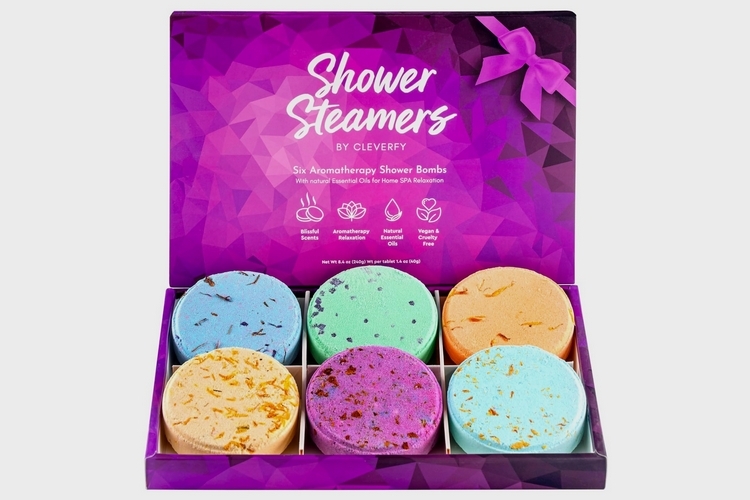 Shower Steamers Aromatherapy Set 20 Pcs with Shower Steamer Holder, Organic  Shower Steamers Relaxing Gifts for Women, Energy Restoring, Stress Relief